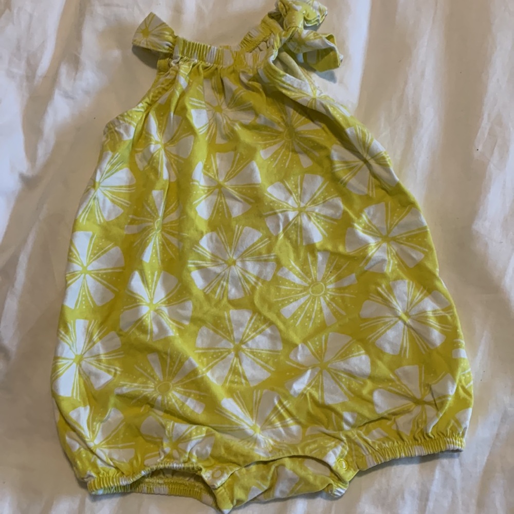 Tea Collection floral romper.